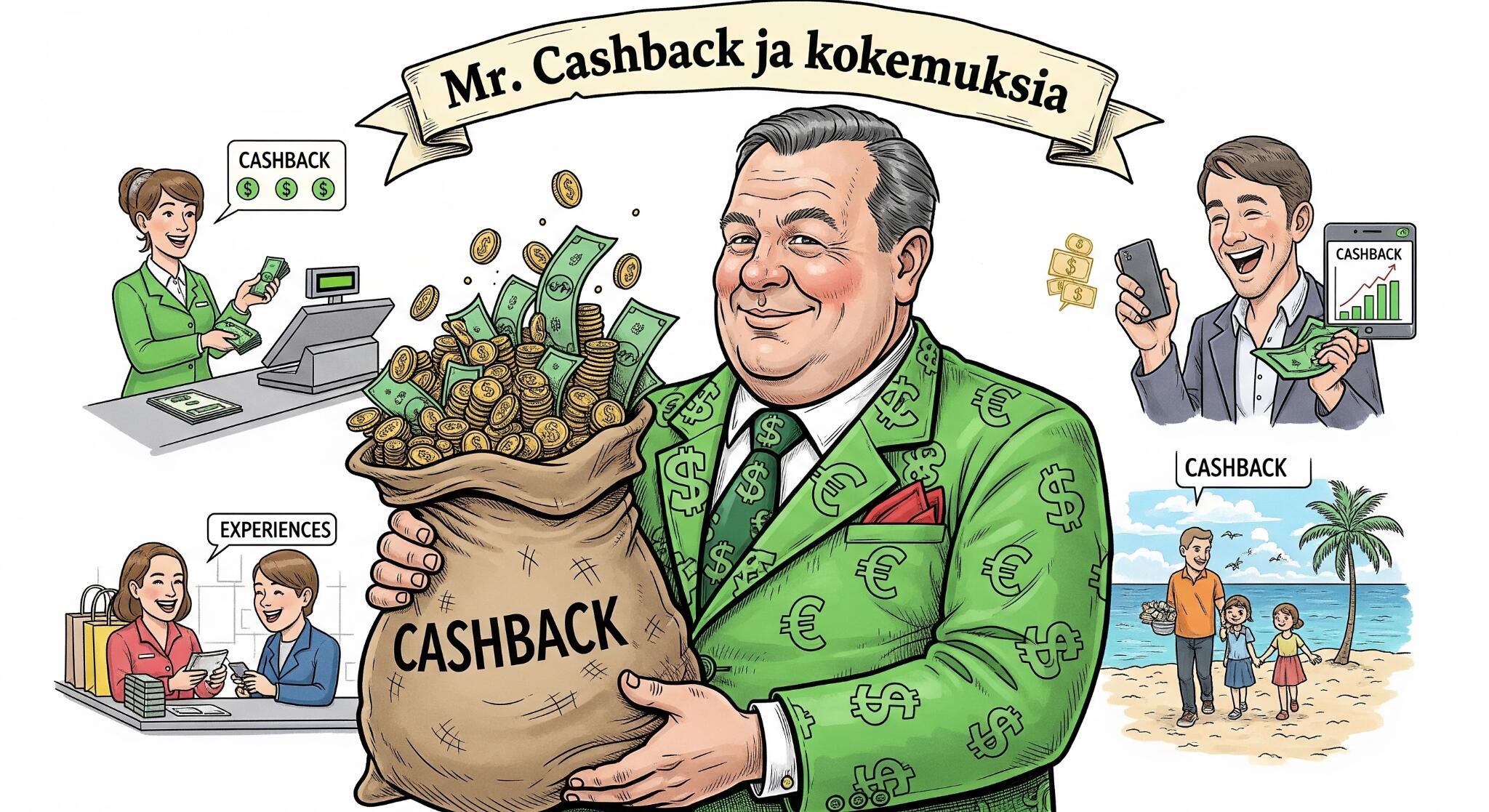 MrCashback ja experiences -Kaikki Mr Cashbackistä